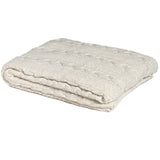 Cream Cableknit Blanket