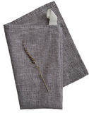 brown mini striped linen kitchen towel at maeree