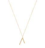 brass dart necklace at maeree