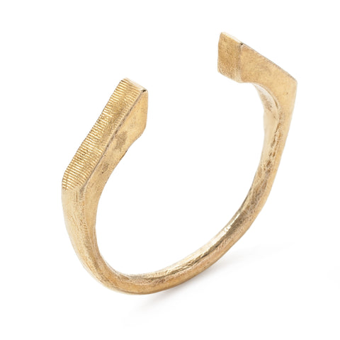 satomi studios brass slant cuff at maeree