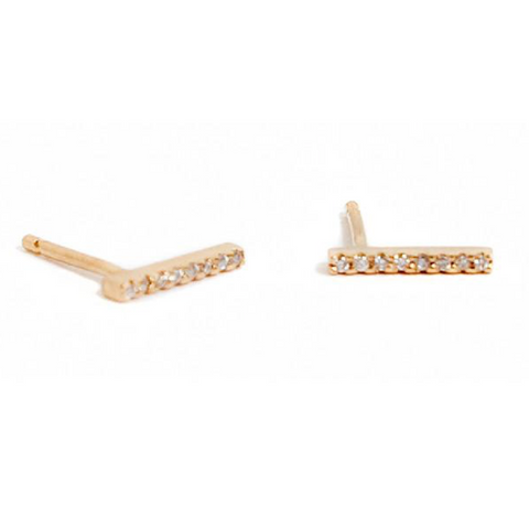 diamond pave earrings from janna conner at maeree