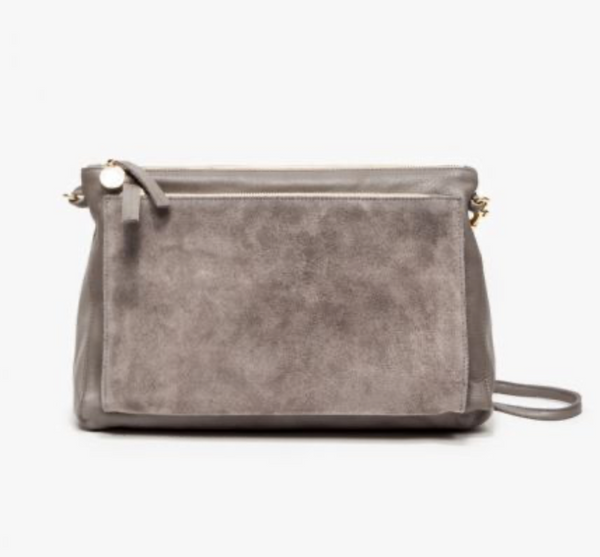 Gray Suede GoSee Bag – maeree