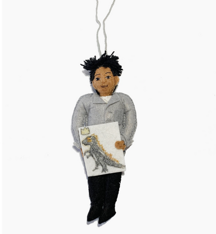 Jean-Michel Basquiat felt ornament at maeree