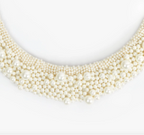 clare v embroidered pearl collar necklace at maeree