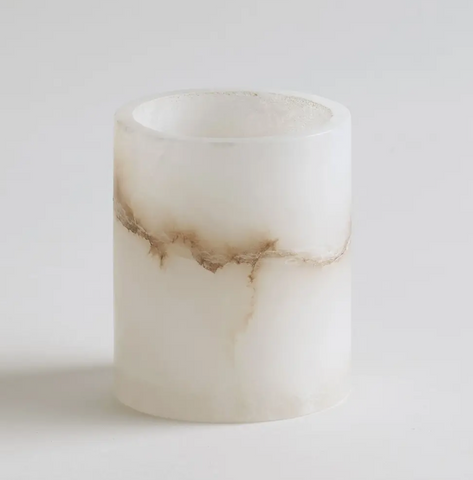 alabaster votive holder at maeree