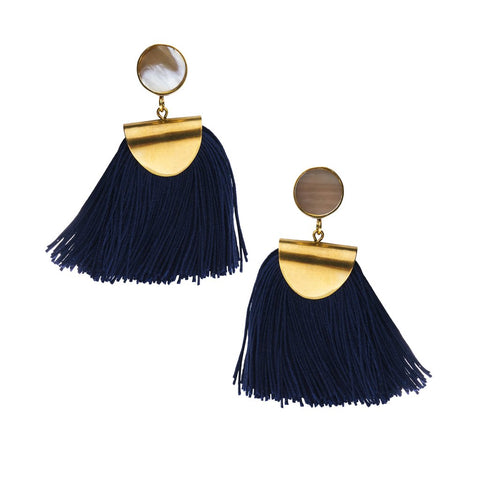 global goods partners horn and tassel earring at maeree