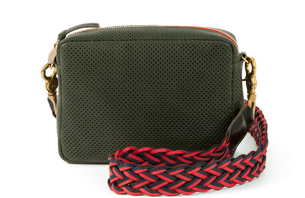 Loden Perforated Crossbody