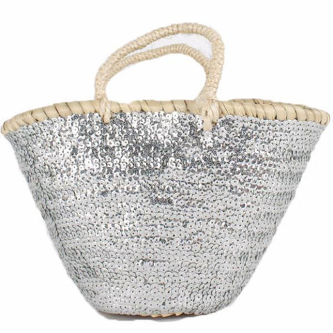 silver sequin basket bag from bohemia design at maeree