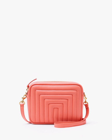 clare v coral channel quilted crossbody at maeree