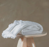 White Enes Cotton Throw