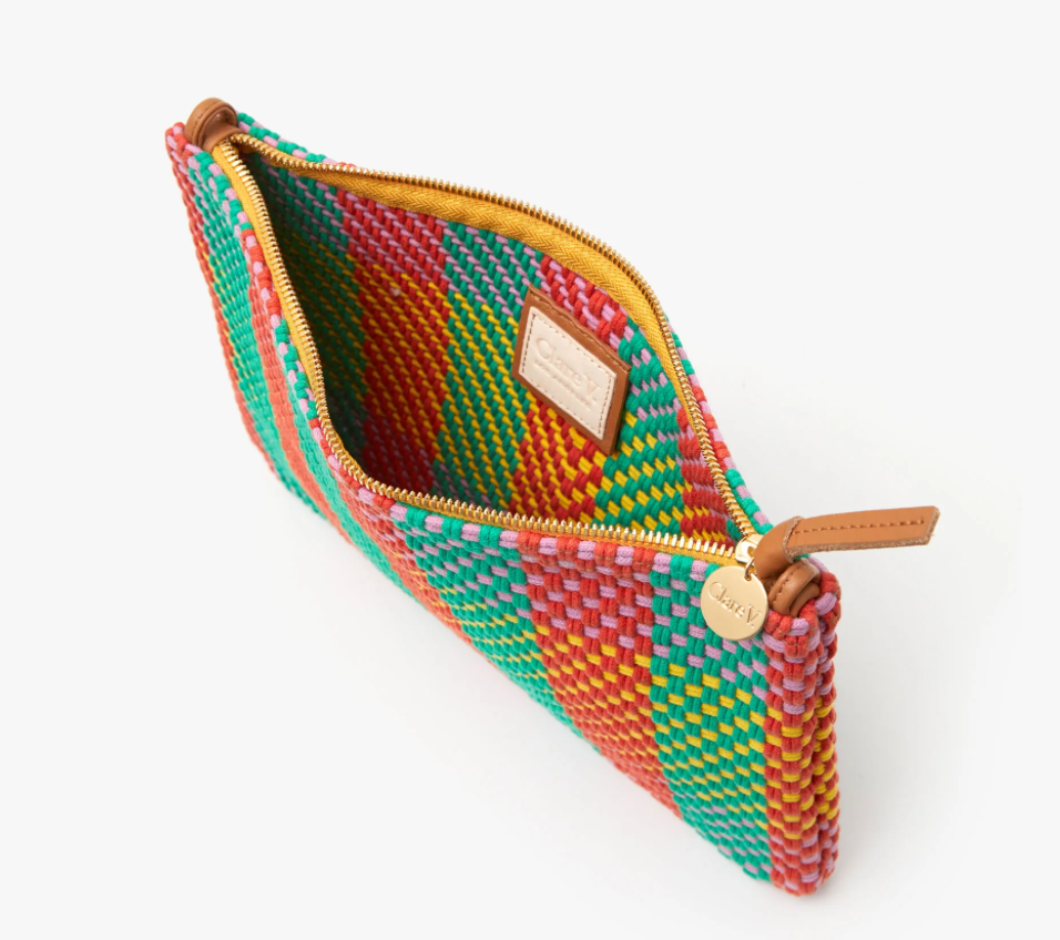 Plaid Woven Flat Clutch – maeree