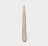 yod & co gray gloss twist taper candle at maeree