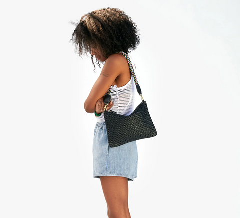 Clare v foldover clearance clutch with tabs