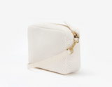 clare v cream perforated leather midi sac at maeree