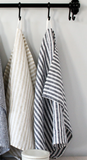 wide stripe linen kitchen towel at maeree