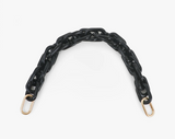 clare v black resin shortie strap at maeree