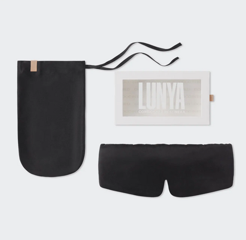 Lunya Washable Silk Sleep Mask, Black – maeree