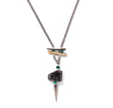Tourmaline and abalone necklace