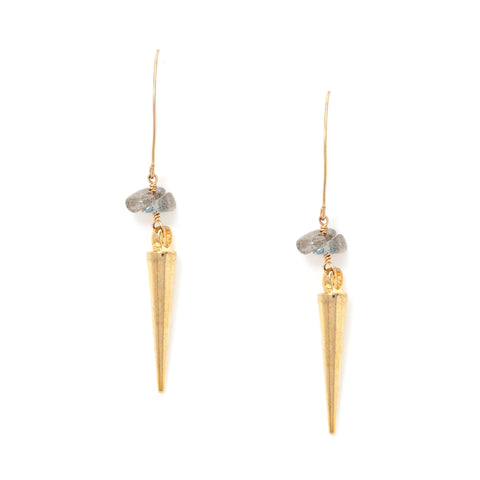 gold drop earrings at maeree