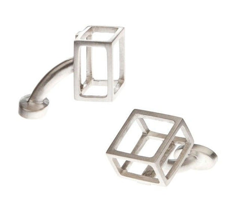 gifts for him cube cufflinks at maeree