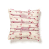 Moroccan wool pillow with ribbon detail