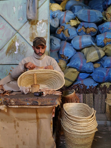 morocco basket artisan bohemia