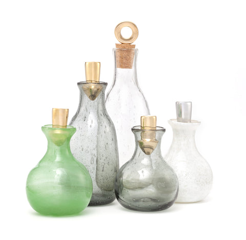 ECOGLASS DECORATIVE BOTTLES Luxury Liquid Container Lights Bottle Home  Decoration Green Glass 100% Recycled Glass Flower Bottle -  Denmark