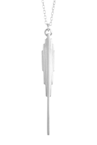 Heart Dagger Necklace in Sterling Silver – Paloma Mele Studio