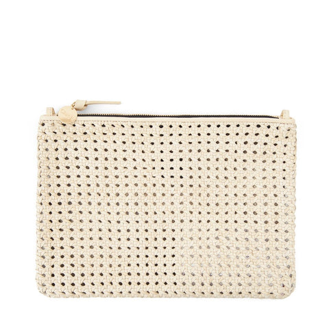Clare V. Fanny Pack in Natural Rustic W Blk & CRM Stripes