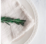 washed linen cocktail napkins at maeree
