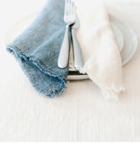 Washed Linen Cocktail Napkins - Natural