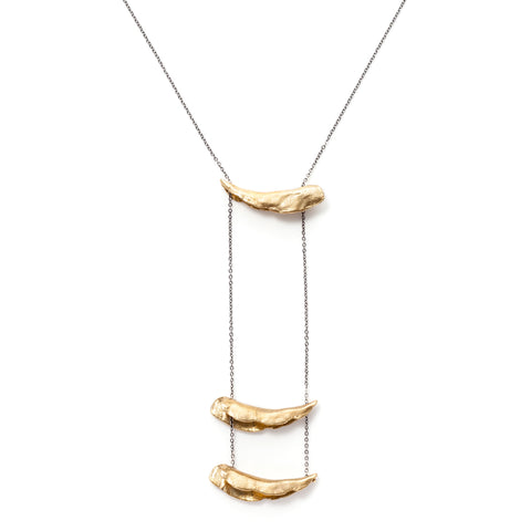 Satomi Studios Tri Arma Tusk Necklace at maeree