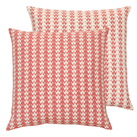 safomasi coral crane cushion at maeree