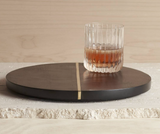 wood and brass serving tray the collective at maeree