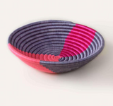 indego africa purple and pink twist plateau basket at maeree