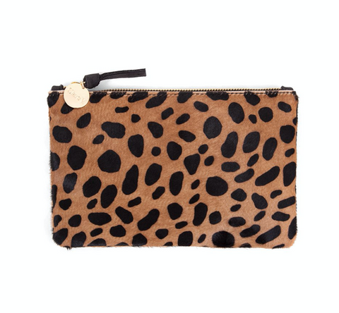 clare v leapord hair on hide wallet clutch at maeree