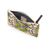 clare v yellow riviera faux snake wallet clutch at maeree
