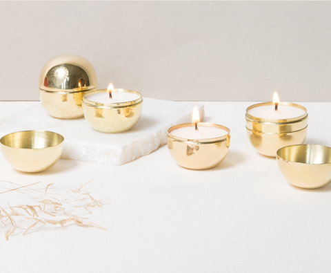 brass travel candle at maeree