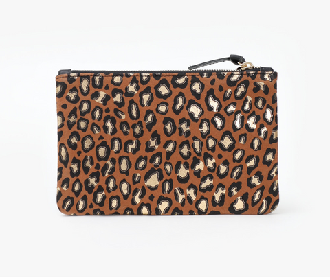 Brown Leather Crossbody Furry Leopard Handbag Purse – Yoder Leather Company