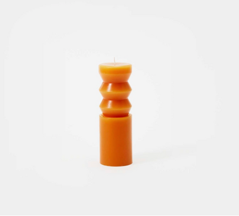 medium terracotta totem candle areaware at maeree