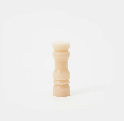 medium sand totem candle areaware at maeree