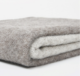 NAMUOS jacquard grey wool throw blanket at maeree