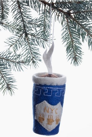 New York Coffee Cup Ornament