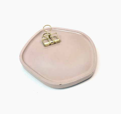 small concrete tray blush pink known goods