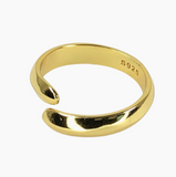 jak & fox 14k gold vermeil subtle twist ring at maeree
