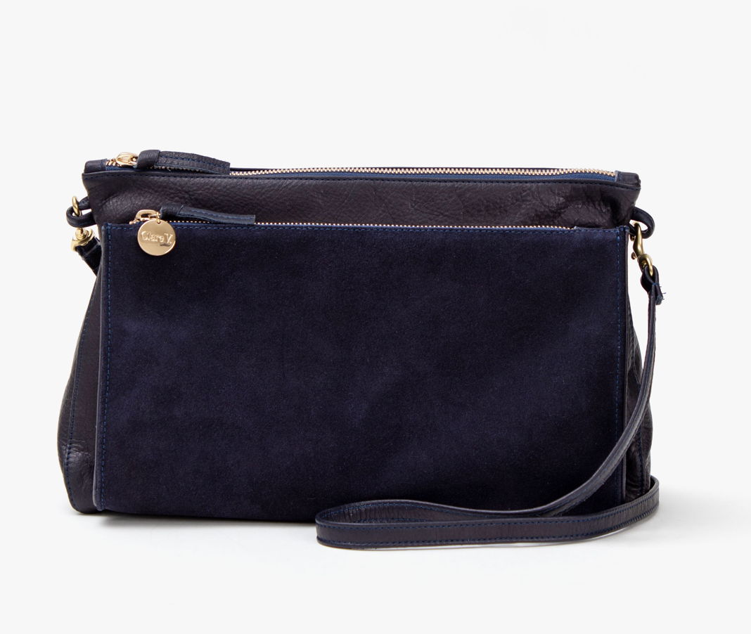 Clare V.  Gosee Clutch, Lamba Army Suede – LAPIS