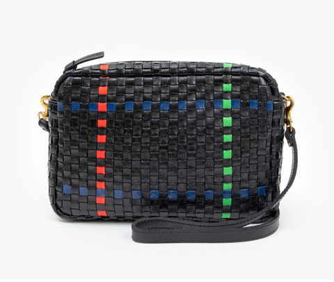 Clare V, Bags, Clare V Marisol In Navy Red Woven Checker