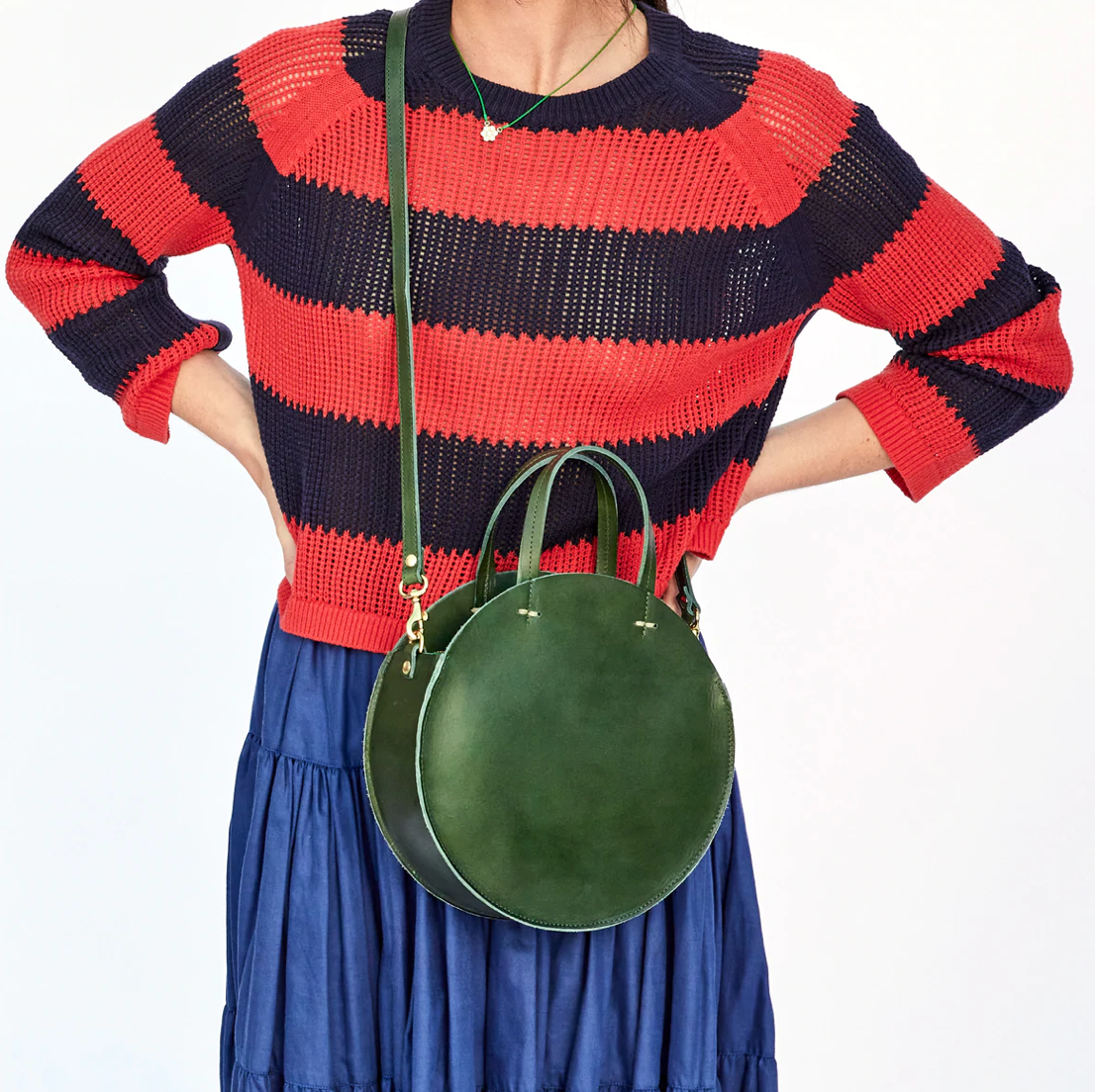 CLARE V. PETITE ALISTAIR CIRCLE BAG