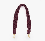 clare v plum braided leather shoulder strap at maeree 