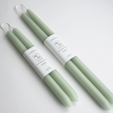 mo & co light green beeswax taper candle at maeree